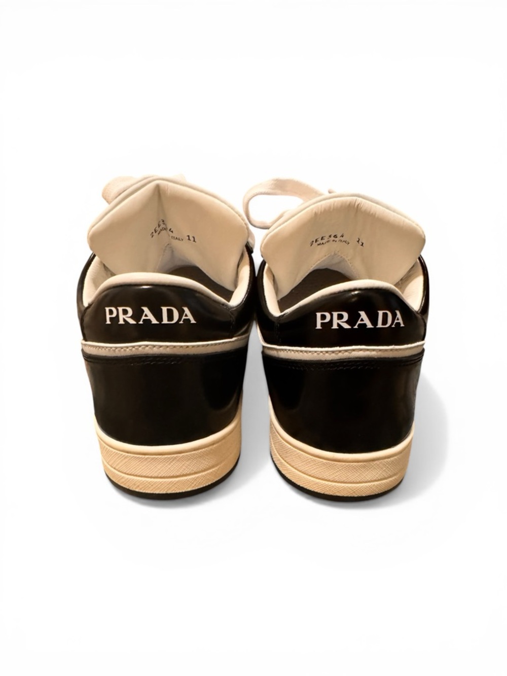 Prada Downtown Leather Sneakers - Picture 4 of 12